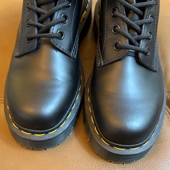 Like New Dr. Martens Black Combat Boots - Picture 5 of 5